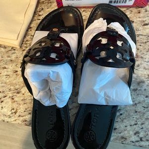 Tory Burch Women's Miller Patent Thong Sandal